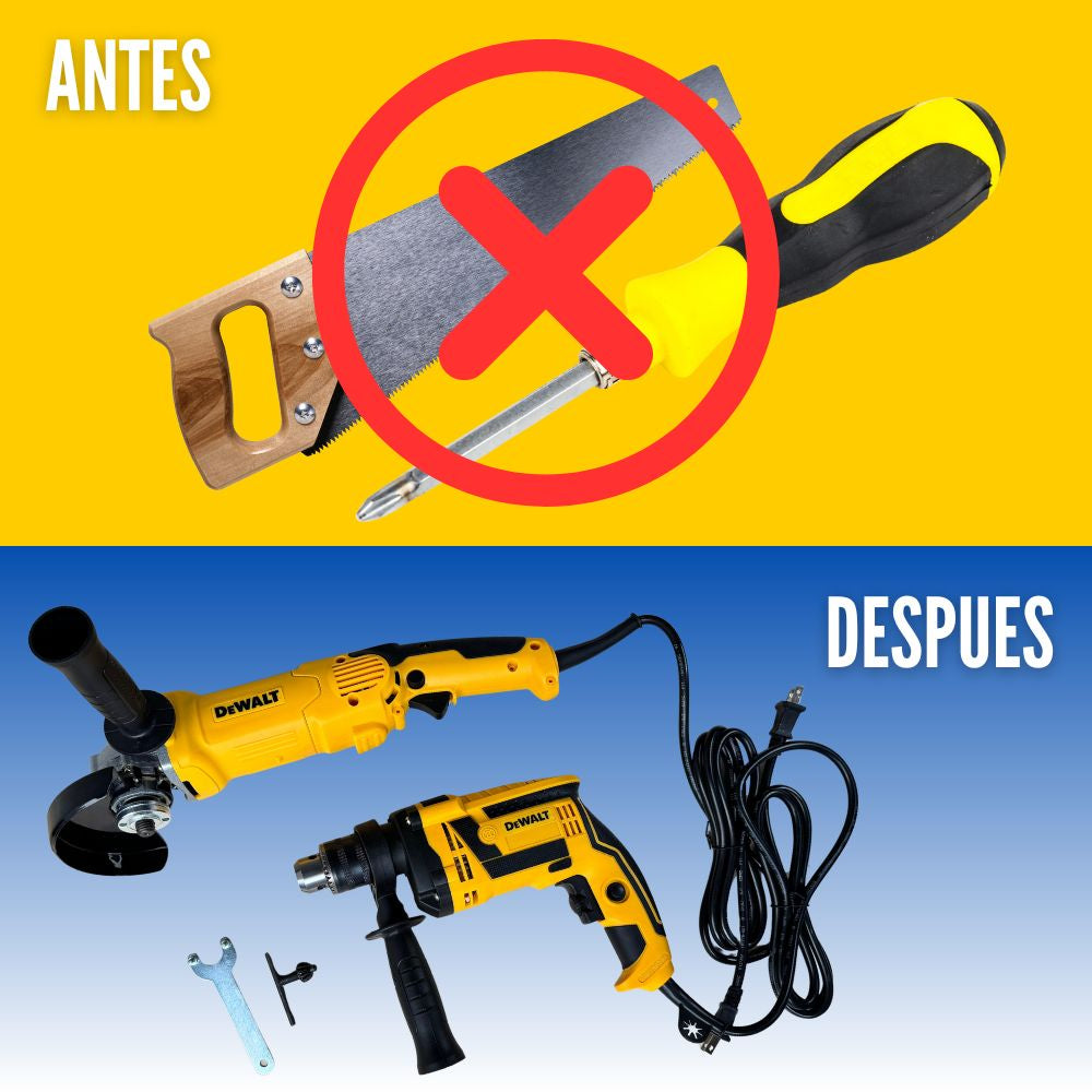 Taladro + Pulidora Dewalt , Potencia y Versatilidad para tu Trabajo
