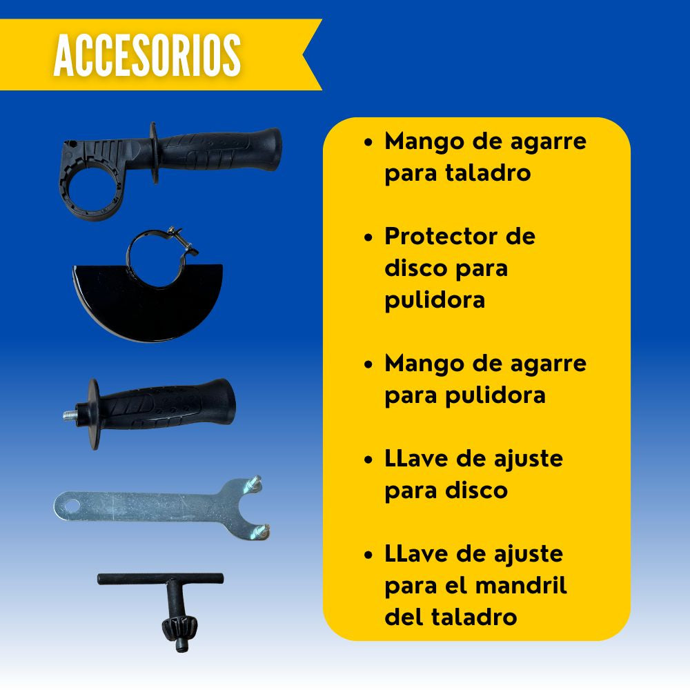 Taladro + Pulidora Dewalt , Potencia y Versatilidad para tu Trabajo
